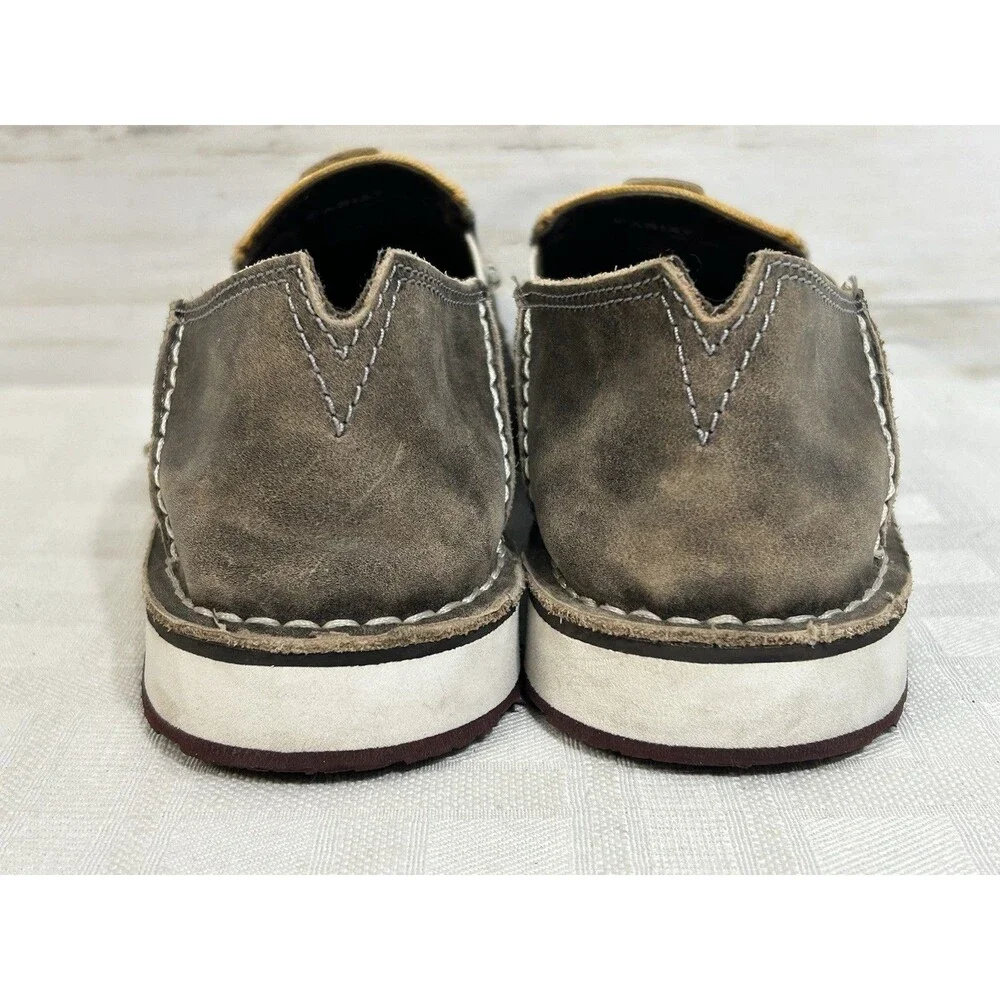 Ariat Women's US 7.5B Cruiser Slip On Shoes Natural Taupe Buffalo Print 10038418